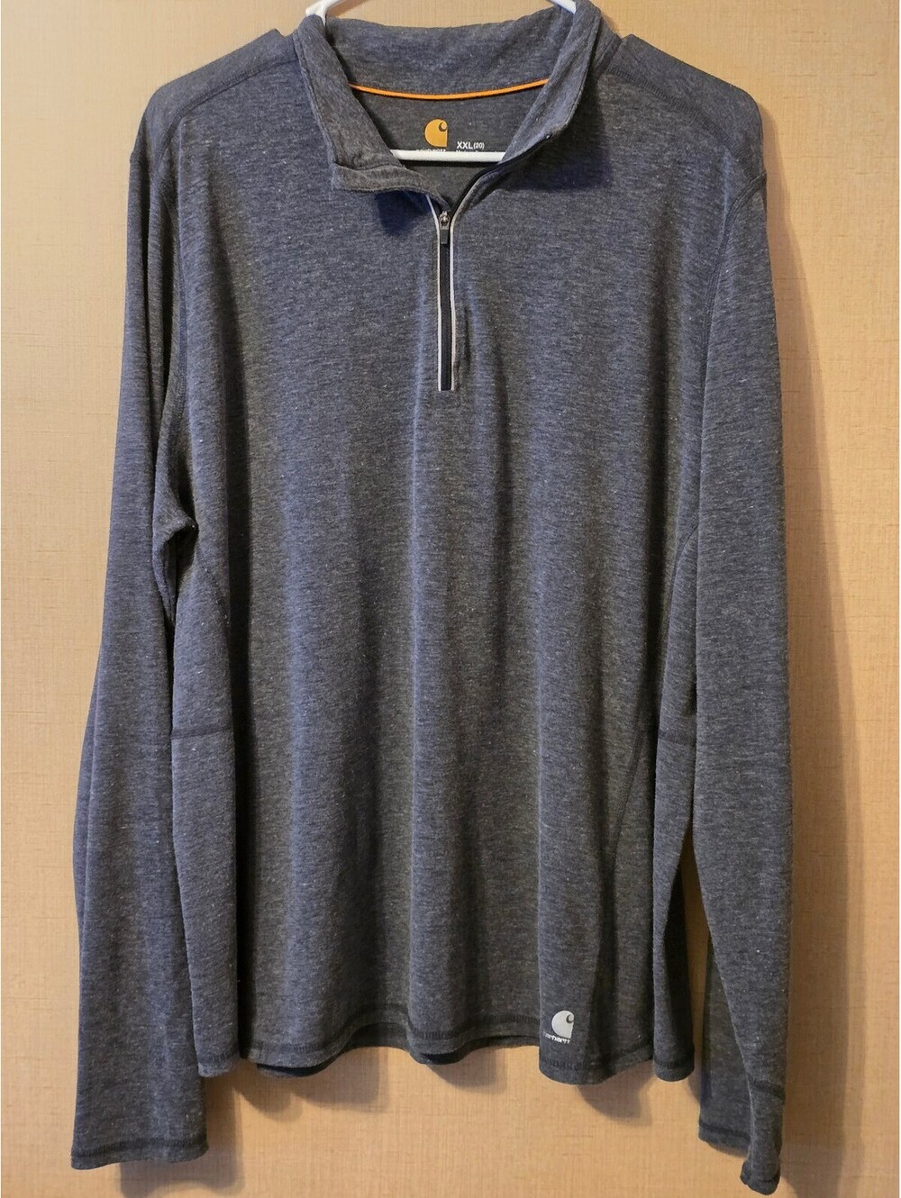 Carhartt Force Ferndale Mock Neck 1/4 Zip Pullover Women's 2XL Regular Dark Gray